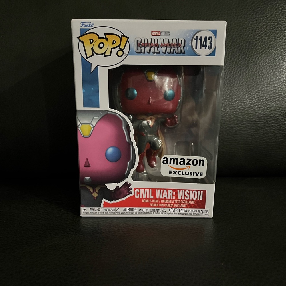 Funko Pop! Marvel Civil War Vision Figure - Pink and Yellow